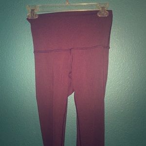 Lululemon Maroon Leggings